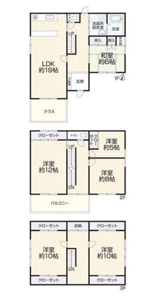 豊川市蔵子１丁目の中古一戸建の間取り画像