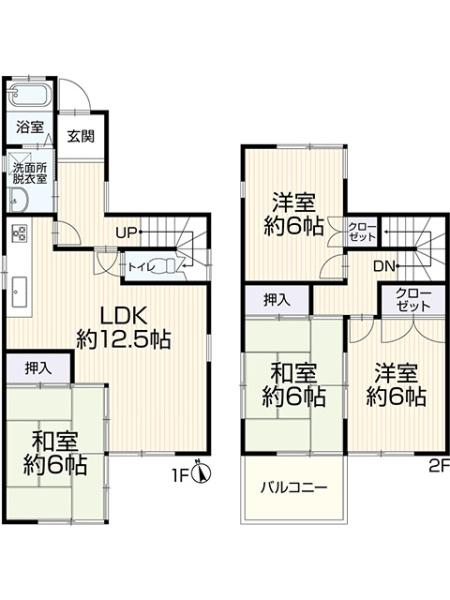 豊川市美幸町1丁目の間取り画像