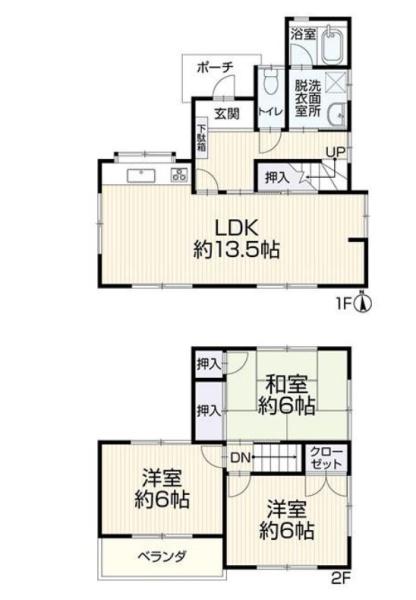 豊川市本野町中貝津の間取り画像