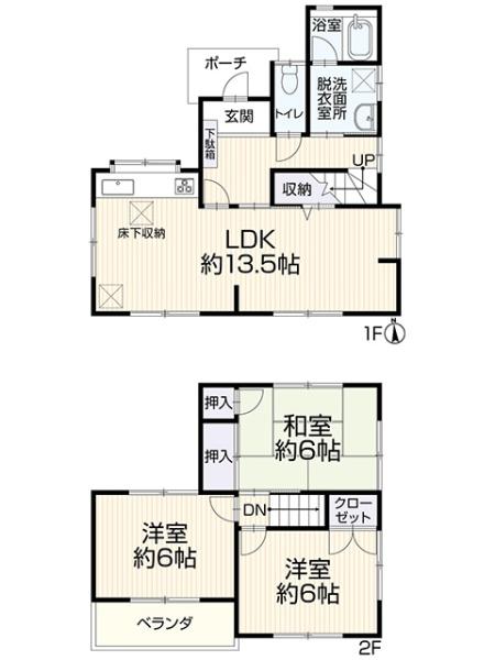 豊川市本野町中貝津の間取り画像
