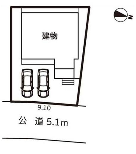 豊橋市芦原町58期　1号棟の区画図画像