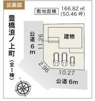 豊橋浪ノ上町　1号棟の区画図画像