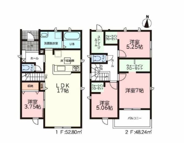 豊橋市前芝町58期　2号棟の間取り画像