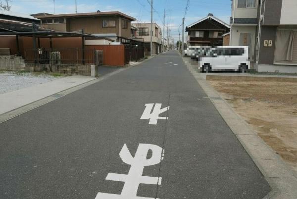 豊橋市下地町字瀬上の前面道路含む現地写真画像