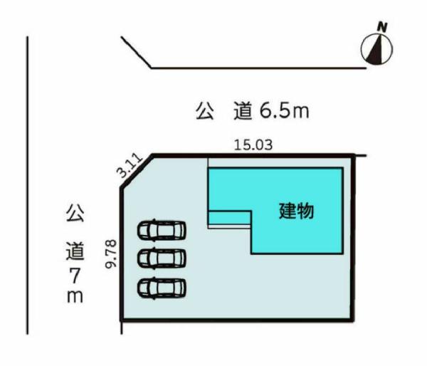 豊橋市杉山町第1期　全1棟の区画図画像