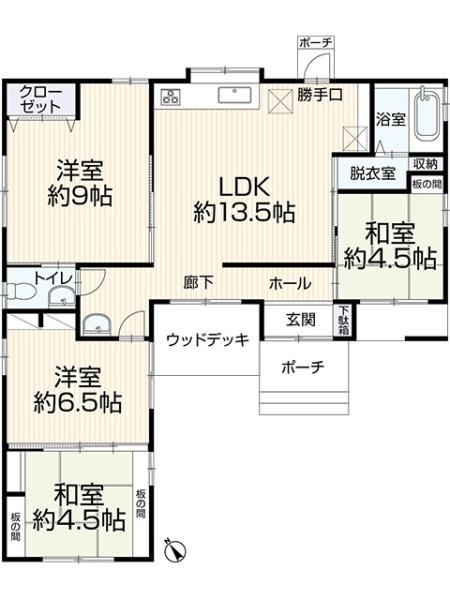 豊川市御津町下佐脇宮本の間取り画像