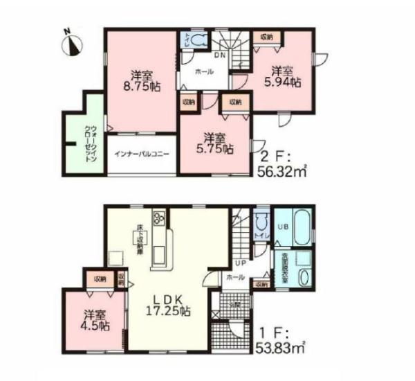 豊川市西豊町2丁目59期　2号棟の間取り画像