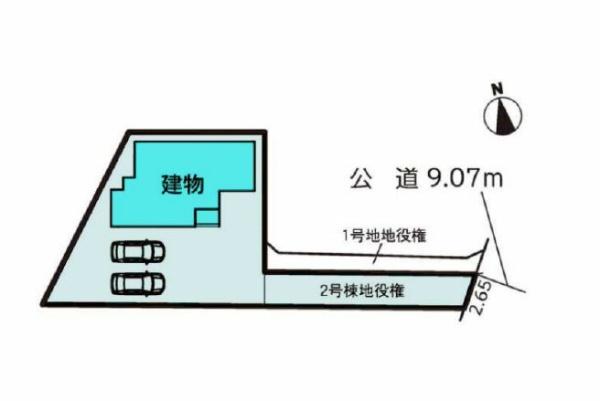 豊川市西豊町2丁目59期　2号棟の区画図画像