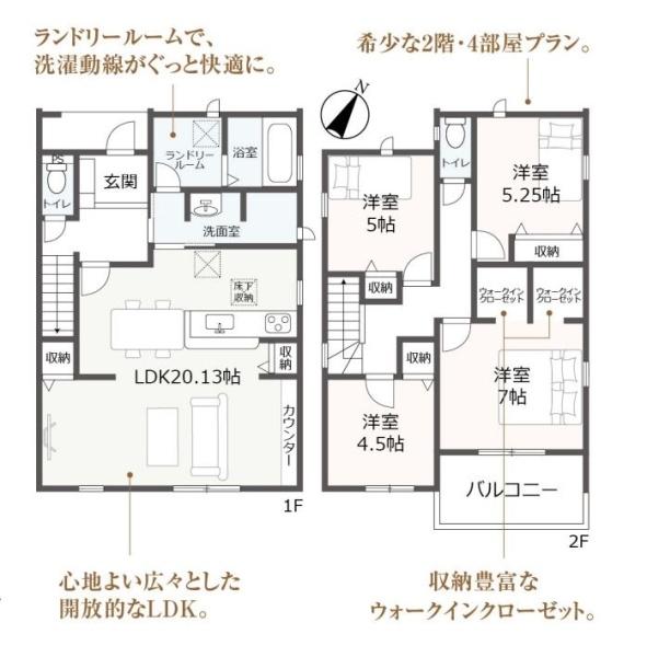 豊橋東脇4丁目第1期 5号棟の間取り画像