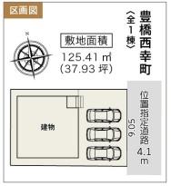 豊橋西幸町　1号棟の区画図画像