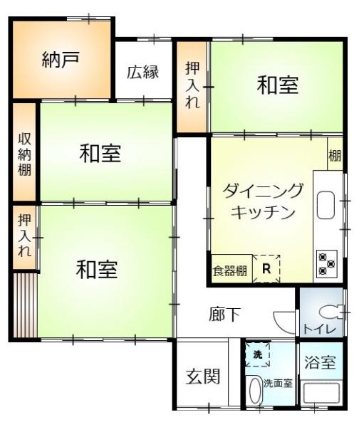 豊橋市高師町字北新切の間取り画像