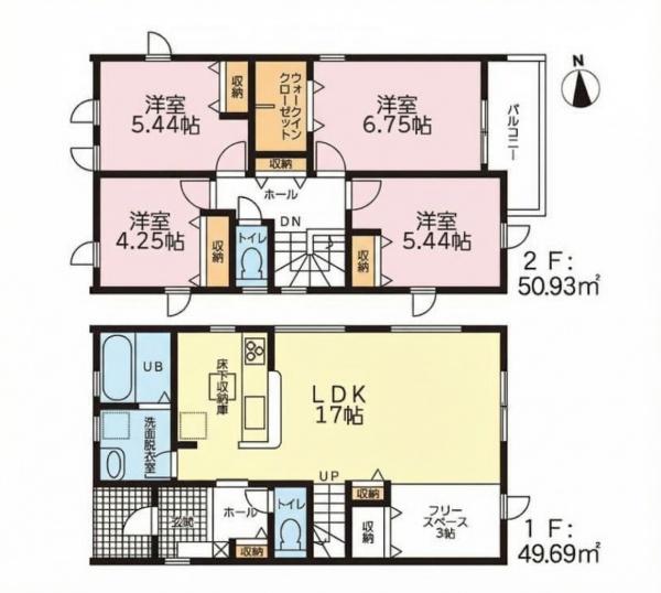 豊橋市曙町字松並　4号棟の間取り画像
