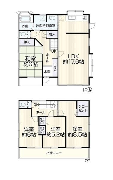 豊橋市大岩町字前荒田の間取り画像