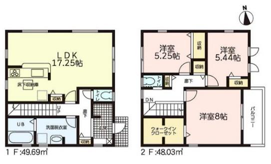 豊川市東豊町2丁目59期 1号棟の間取り画像