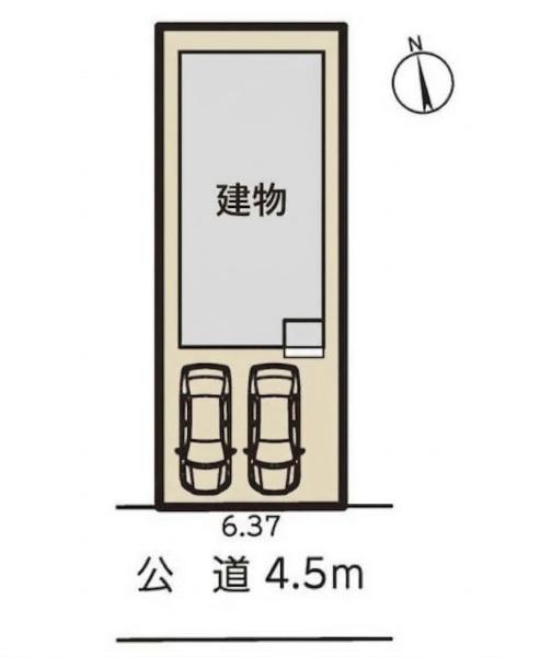 豊橋市仁連木町59期　1号棟の区画図画像