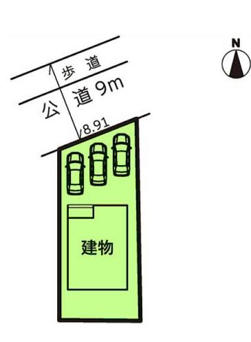 豊橋市西高師町59期　1号棟の区画図画像