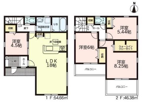 豊橋市馬見塚町59期　5号棟の間取り画像