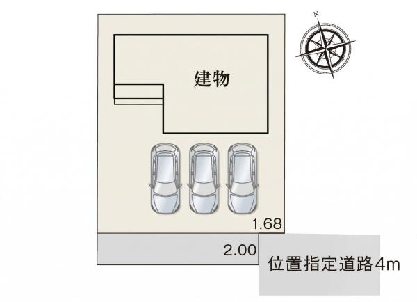 豊橋市芦原町第1期　全1棟の区画図画像
