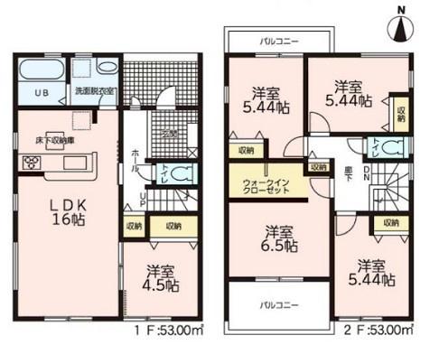 豊橋市馬見塚町59期　3号棟の間取り画像