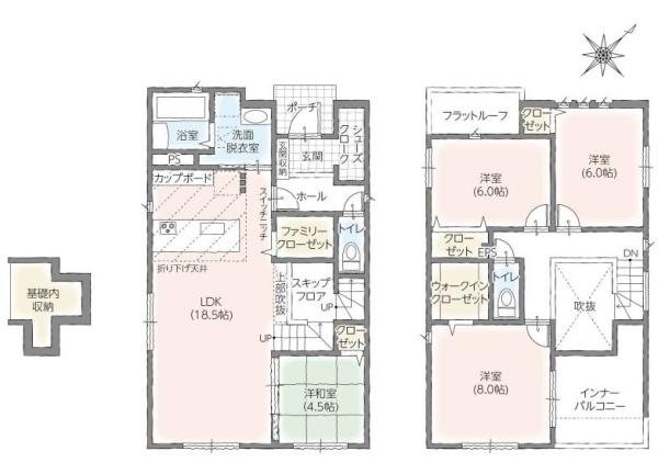 豊橋牛川通Ⅱ　4号棟の間取り画像