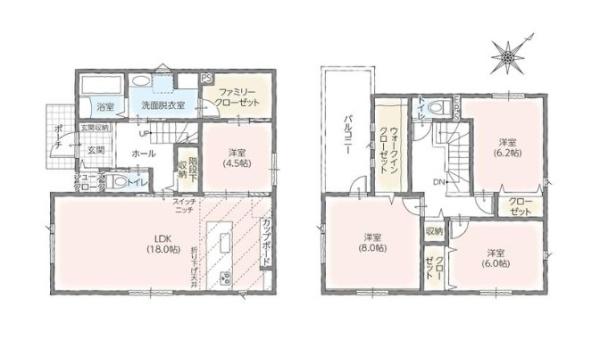 豊橋牛川通Ⅱ　1号棟の間取り画像