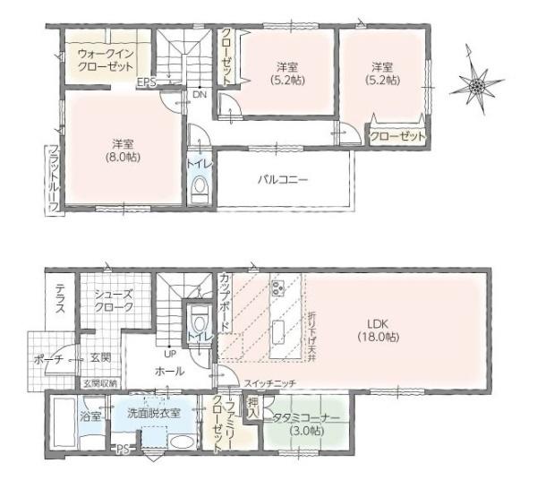 豊川三蔵子　3号棟の間取り画像