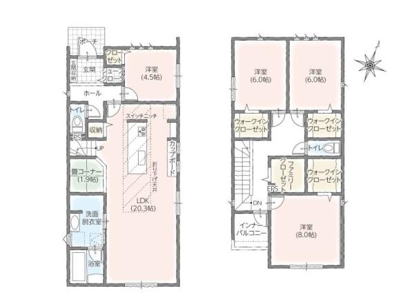 豊橋汐田小 4号棟の間取り画像