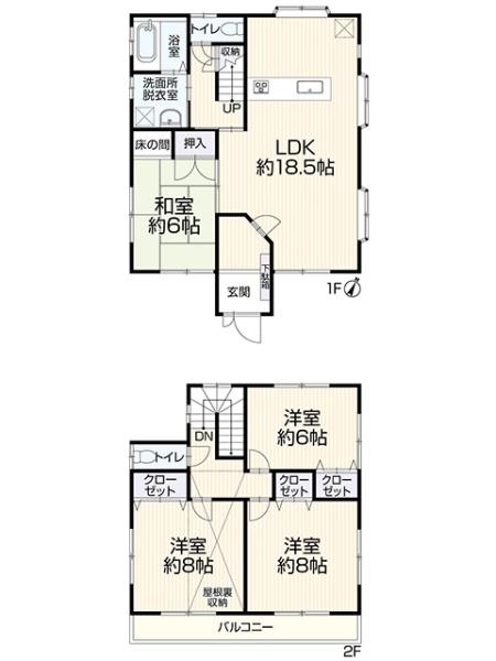 豊橋市花田町越水の間取り画像