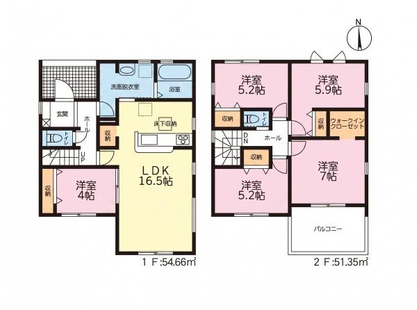 豊川第78三上町 2号棟の間取り画像