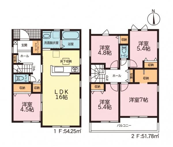 豊川第78三上町 1号棟の間取り画像