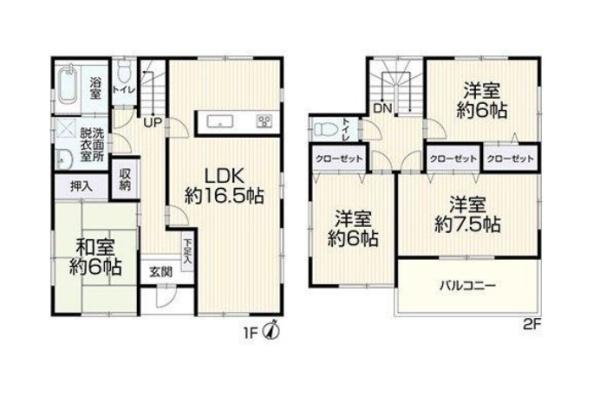 豊橋市前芝町西青の間取り画像