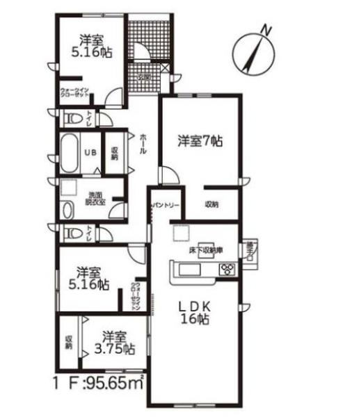 豊川市御津町第1期　3号棟の間取り画像