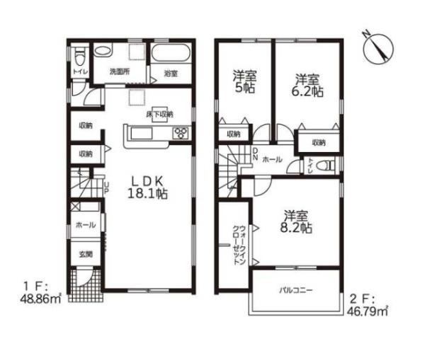 豊橋市住吉町59期　2号棟の間取り画像
