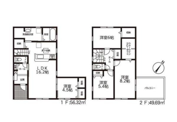 豊川市中条町59期　4号棟の間取り画像