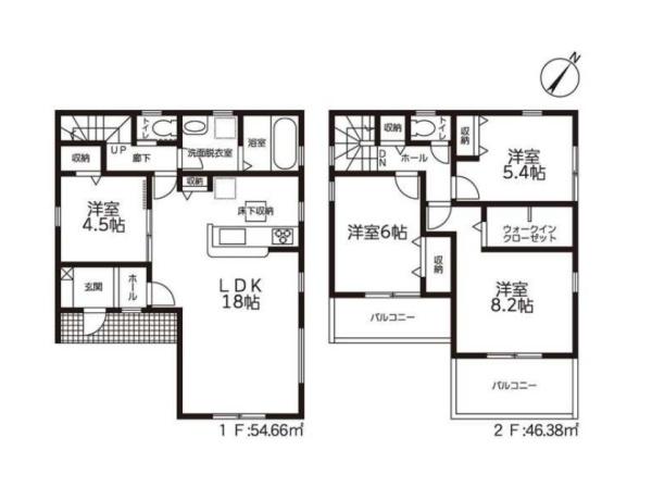 豊川市中条町59期 2号棟の間取り画像