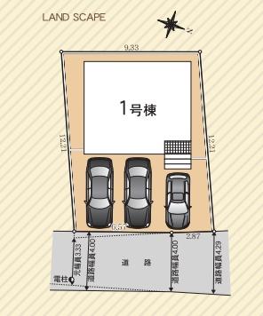豊橋市三ノ輪町三ノ輪第1 全1棟の区画図画像
