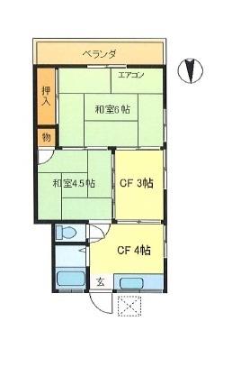 ハウス一美の間取り画像