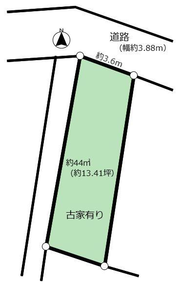 世田谷区北烏山４丁目の土地の間取り画像