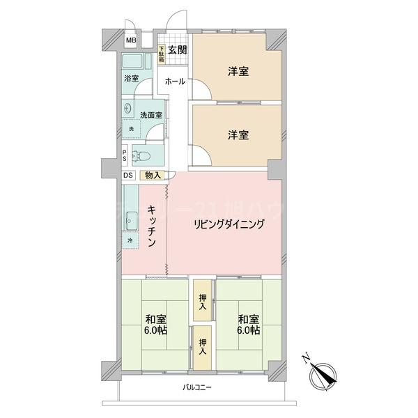 マンション国領の間取り画像