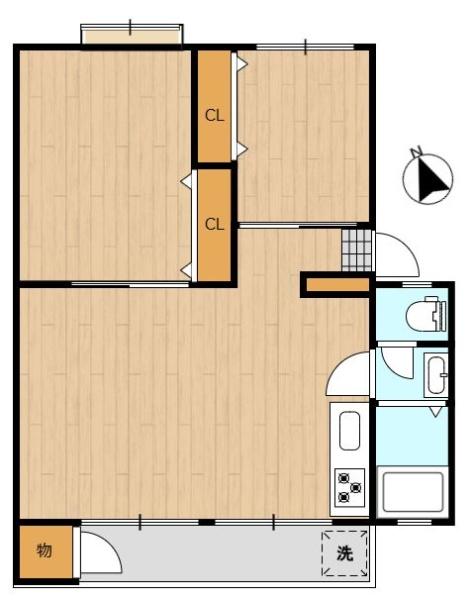 多摩川住宅ハー７号棟の間取り画像