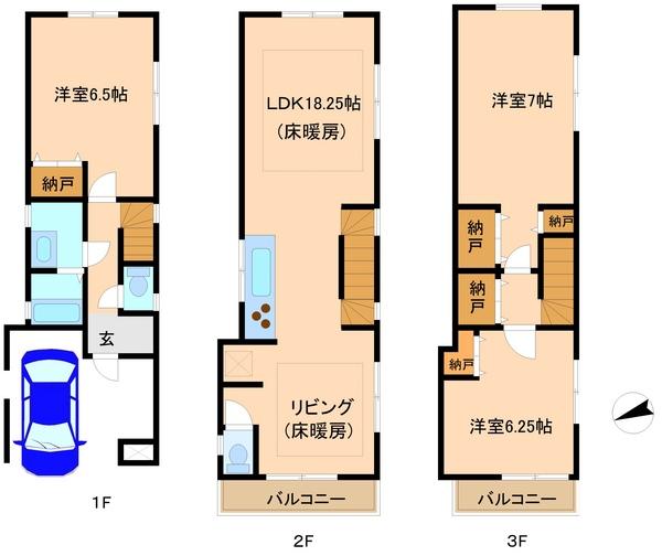国領３丁目貸家の間取り画像