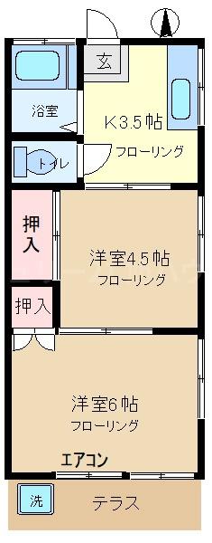第二山口荘の間取り画像