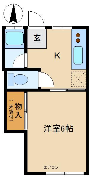 ユタカハウスの間取り画像