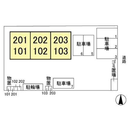 クレセントハウスの現地案内図画像