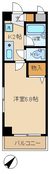 大竹ハイツ２の間取り画像