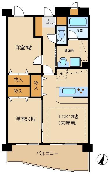 サントル野川の間取り画像