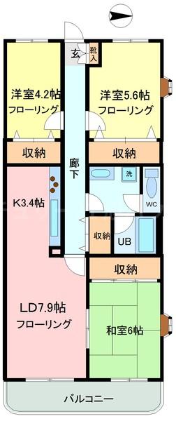 セントラルパレス１５の間取り画像