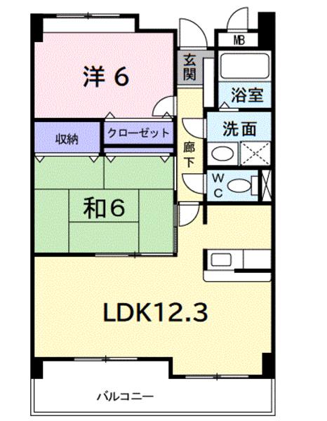 パーク エレガンス K.Tの間取り画像