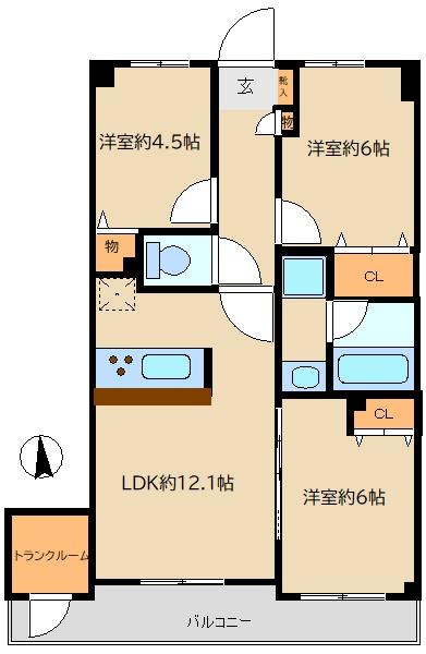 グランドカーサ調布国領の間取り画像