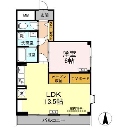 エクセル八雲台の間取り画像
